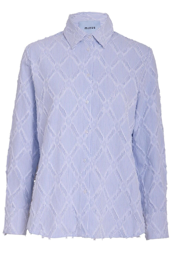 ASTRA OVERSIZE SHIRT MI6529 1048S ICE BLUE STRIPE